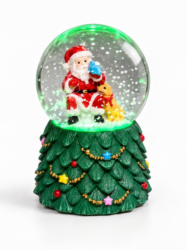 Mini globo de neve com LED
